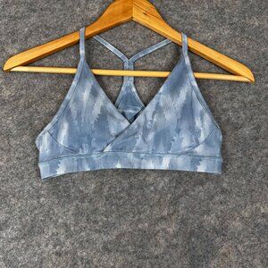 Patagonia Cross Beta Racer Back Blue Sports Bra Size Small